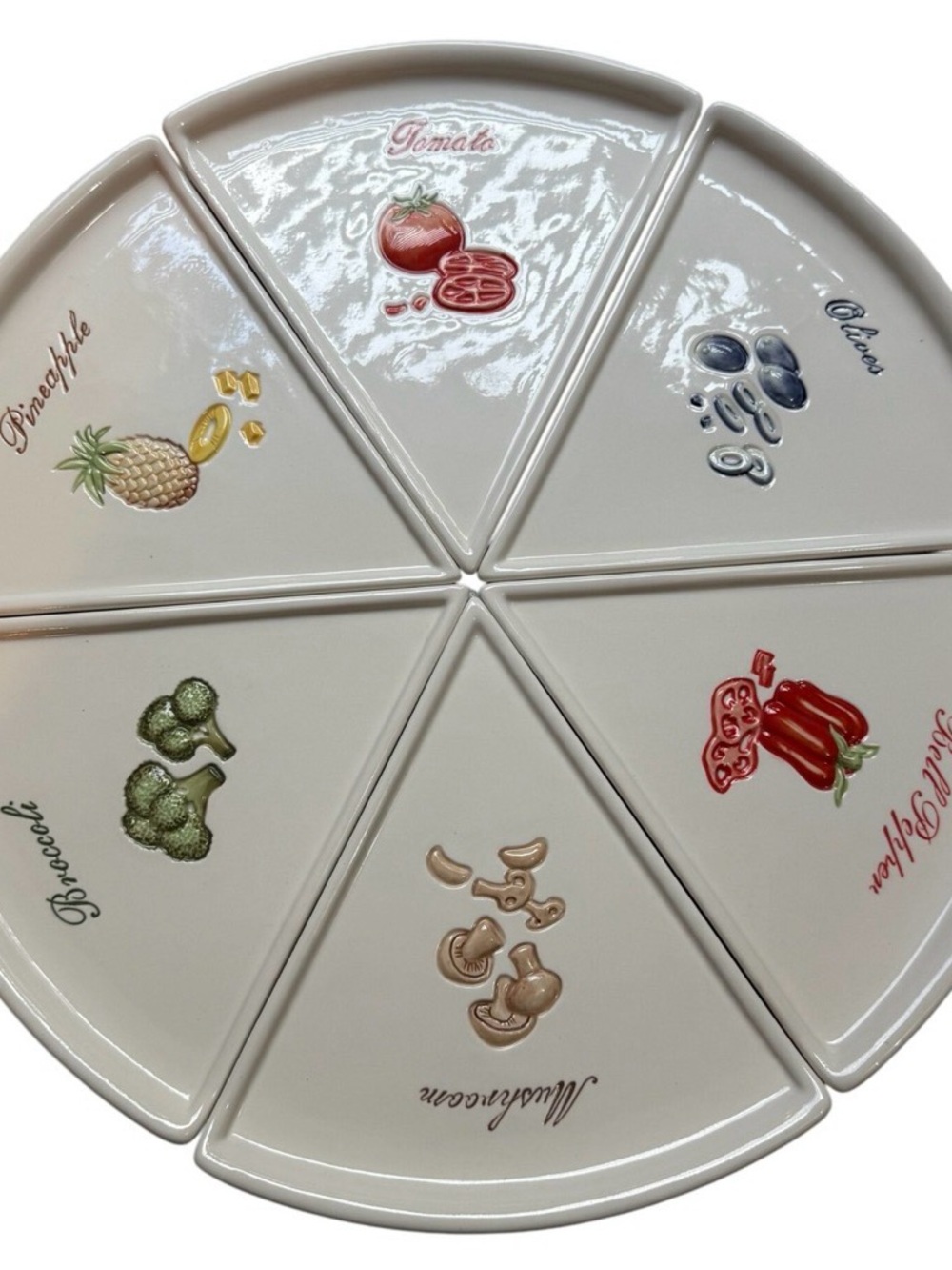Pottery Barn White Pizza Dishes